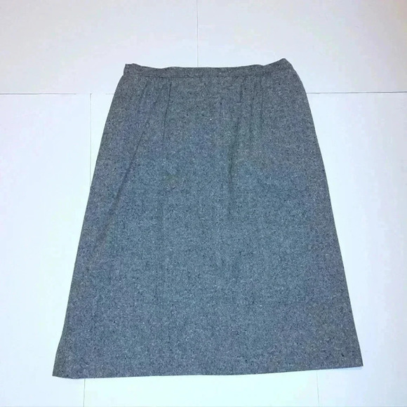 Pendleton Tweed Wool Skirt Gray Size 18 - Picture 1 of 12